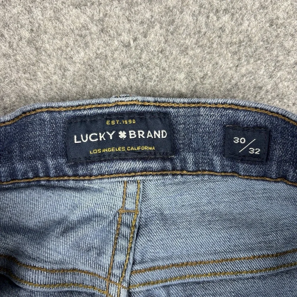 Lucky Brand 110 Skinny Jeans Mens 30x32 Medium Wash Stretch Blue Denim Casual